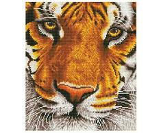 Pracht Creatives Hobby GmbH DD8-001 Diamond Dotz Tiger - Figura Decorativa (36 x 42 cm), diseño de Tigre, Multicolor