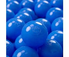 KiddyMoon 300 ∅ 7Cm Bolas Colores De Plástico para Piscina Certificadas para Niños, Azul