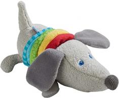 HABA 304771 - Figura de Perro Salchicha, Juguete de Tela con Motor de Rata, Juguete a Partir de 6 Meses