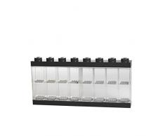 Room Copenhagen-Caja expositora para 16 Minifiguras de Lego, Contenedor apilable para Pared o Escritorio, Negra, Color Black 40660003