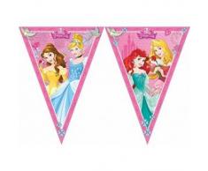 Procos 85013 - Guirnalda de banderines de princesas Disney Dreaming (2,3 m), rosa