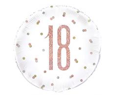 Unique Party 84900 - Globo de papel de aluminio, color oro rosa