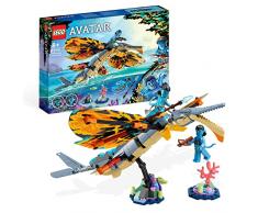 LEGO 75576 Avatar Aventura en Skimwing, Animal de Juguete, Arrecifes de Coral Pandora, Mini Figuras Jake Sully y Tonowari, Avatar: The Way of Water