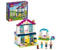 LEGO Friends - Casa de Stephanie, muñecas de Stephanie, Alicia y James, Set de construcción para niñas y niños desde 4 años, Casa de muñecas de juguete (41398)