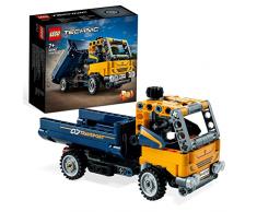 LEGO 42147 Technic Volquete, 2en1, Camión de Construcción y Excavadora de Juguete, Regalos para Niños y Niñas de 7 Años o Más, Introducción ingeniería