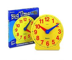Learning Resources- Reloj Big Time 12-Hour Demonstration Learning Clock, Color (0 LER2094)