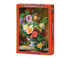 Castorland- Flowers in a Jarrón Puzzle 500 Piezas, Multicolor, 35 x 25 x 5 cm (B-52868)
