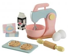 KidKraft - Set de cocina de juguete con batidora y accesorios para repostería, de madera, Color Multicolor (63371)