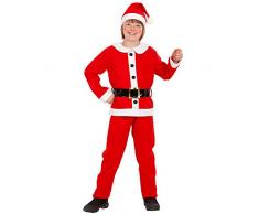 WIDMANN Disfraz Infantil de Papá Noel (Franela), Color Rojo, 140 (14917)