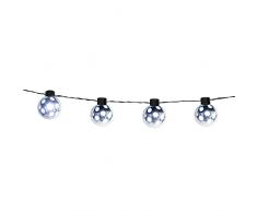 Boland - Cadena de luces LED bola de discoteca, longitud 140 cm, iluminación LED, iluminación para Nochevieja o fiestas