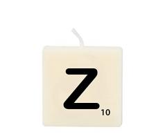 PD-Party Vela Scrabble Letra Z Cera 2 X 4 cm Negro/Blanco