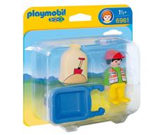 PLAYMOBIL - Trabajador con Carretilla (69610)