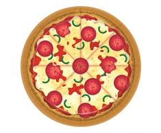 Amscan International 542017 - Vajilla de papel y plástico, 18 cm, placa redonda para pizza
