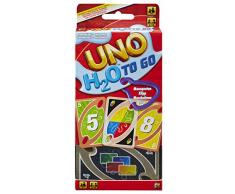 Mattel Games - Cartas UNO H20 To Go, Juego de mesa para niños y adultos resistente al agua (P1703)