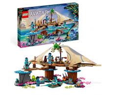 LEGO 75578 Avatar Hogar en el Arrecife de los Metkayina, Pueblo para Construir, Canoa de Juguete, Escenario Pandora, Película Avatar: The Way of Water