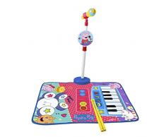 REIG- Inazuma Eleven Alfombra Bateria y Piano Peppa Pig con Micro de pie y Baquetas, Multicolor (698010)