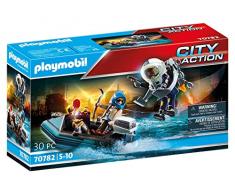 PLAYMOBIL City Action 70782 Policía Mochila Propulsora: detención del ladrón de Arte, Flotante, Juguetes para niños Mayores de 5 años., Flotante, Juguetes para niños Mayores de 5 años.