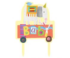 Unique Party 72440 Circus Animal - Decoración para tarta de ducha