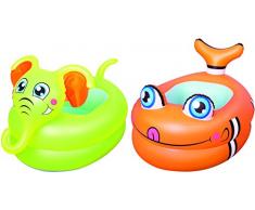 Bestway 51125, Kids play pool Billares para Niños (Pattern, Verde, Naranja, Vinilo, Full color box), 88,9 x 58,4 x 61 cm