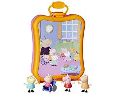 Peppa Pig - Los Amigos del Colegio - Juguete Preescolar - Estuche portátil con asa y 4 Figuras - a Partir de 3 años, F3779