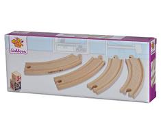 Eichhorn 100001412 Rastrear parte y accesorio de juguet ferroviario - Partes y accesorios de juguetes ferroviarios (Rastrear, 3 año(s), 4 pieza(s), Madera, 20,5 cm) , color/modelo surtido