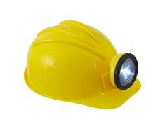 WIDMANN 03306 Diseño Trabajador Casco con lámpara rígida de plástico para Adultos, Amarillo