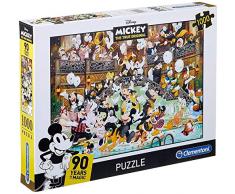 Clementoni 39472 Puzzle 1000 Pieza(s) - Rompecabezas (Dibujos, Niños y Adultos, Mickey Mouse, Mickey Mouse, Niño/niña