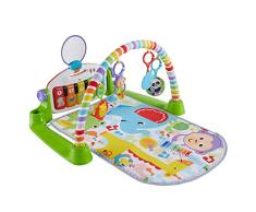 Fisher-Price Gimnasio Piano Pataditas superaprendizaje, manta de juego para bebé recién nacido (Mattel GXC37), Exclusivo en Amazon