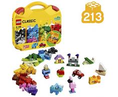 LEGO Classic - Maletín Creativo, Juguete de Construcción Creativo con Piezas de Colores para Niños y Niñas a Partir de 4 Años, Incluye Útiles Compartimentos (10713)