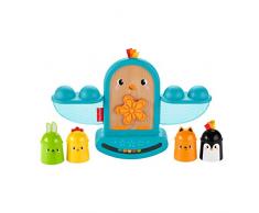 Fisher-Price Pájarito Apila y Suena, juguete apilable con sonajeto bebés +6 meses (Mattel GJW26)