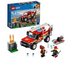 LEGO City Town - Camión de Intervención de la Jefa de Bomberos Vehículo de Juguete de construcción para Recrear Aventuras, incluye Minifiguras de los Bomberos, Novedad 2019 (60231)