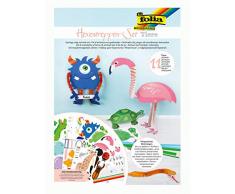 Folia 21901 - Juego de Manualidades de Animales de Bruja (11 Figuras, 262 Piezas), Multicolor