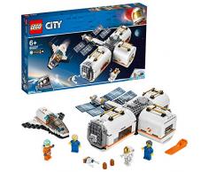 LEGO - City Space Port Estación Espacial Lunar Nuevo juguete de construcción inspirado en la NASA con Nave y Astronautas (60227)