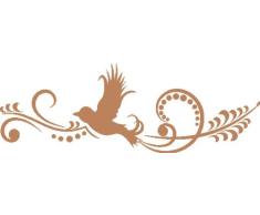 INDIGOS 4051719190618 - Adhesivo decorativo para pared (vinilo, 60 x 10 x 10 cm), color marrón