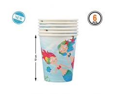 BigBuy Party- Set de Vasos, Multicolor (S1131022)