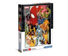 Clementoni- Puzzle 1000 Piezas Marvel 80 Years (39534.7)
