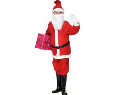 SmiffyS 21478S Disfraz Infantil De Papá Noel Con Chaqueta, Pantalón, Gorro Y Cinturón, Rojo, S - Edad 4-6 Años