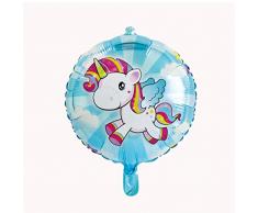 Folat 8714572650465 Globo para Fiesta - Globos para Fiesta (Azul, Rosa, Blanco, Alrededor, 45 cm, 5 Pieza(s))