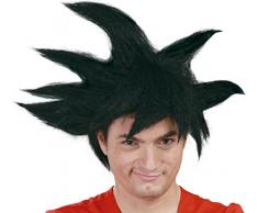 Guirca - Peluca Guerrero Punky en Caja, Color Negro, Talla única (4823.0)