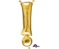 Amscan International 3536901 ! Globo de Papel de Aluminio, Color Dorado