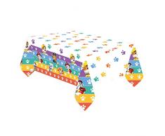 amscan 9914239 - Mantel de Papel para Fiesta de cumpleaÃ±os Infantil de la Patrulla Canina ArcoÃ­ris, 1,8 m