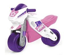 FEBER - Motofeber 2 Racing Correpasillos con Casco, Color Rosa (Famosa 800008174)