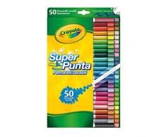 CRAYOLA 7555 - 50 Rotuladores Súper Punta Lavables