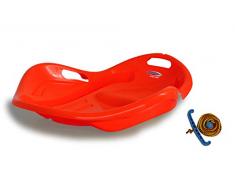 Jamara 460534 Snow Play Bob Speed - Silla de Paseo (78 cm, plástico Duradero, Asiento ergonómico, para una posición óptima, Peso Ligero), Color Rojo