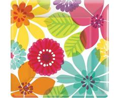 Amscan – 599580 25 cm Paradise cuadrado platos de papel