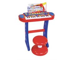Bontempi- Teclado electrónico de 31 Teclas con micrófono, Patas y Taburete (Spanish Business Option Tradding 13 3240)