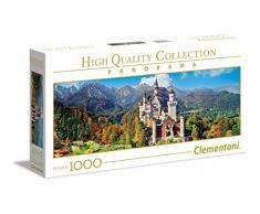 Clementoni 39438 Neuschwanstein Puzzle NP Panorama, 1000 Piezas