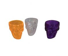 Bristol Novelty hi368 calavera vasos de chupito, Multicolor, talla única