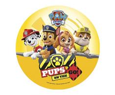 Dekora-160129 Decoracion Tartas de Cumpleaños Infantiles en Disco de Oblea de Paw Patrol-20 cm (160129)