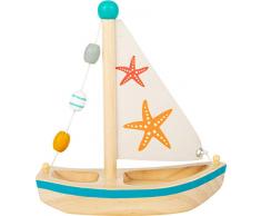 Small Foot 11658-Juguete Madera, velero, natación para Agua, para niños a Partir de 24 Meses Juguetes, Multicolor (11658)